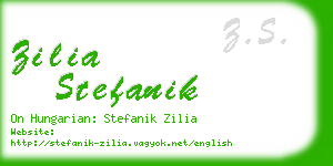 zilia stefanik business card